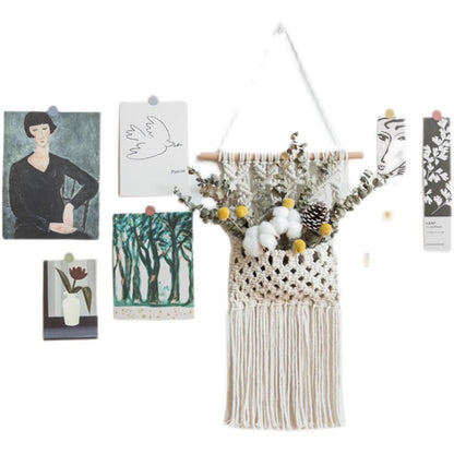 Macrame Wall Hanging with Elegant Fringe Look Acalora