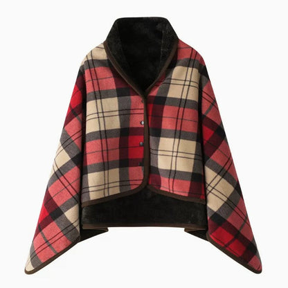 Ladies elegant warmkeeping poncho blanket Bowlift