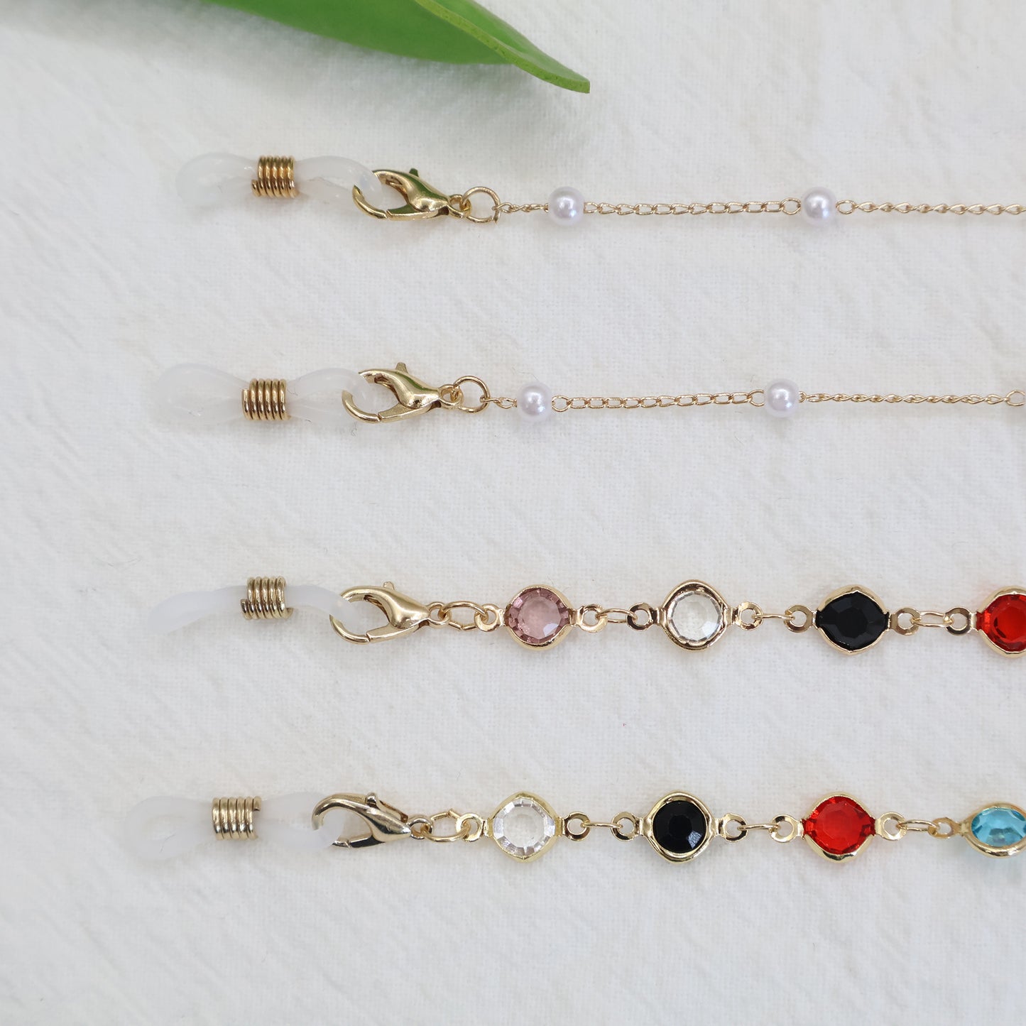 Multicolor Gemstone Eyewear Chain Acalora