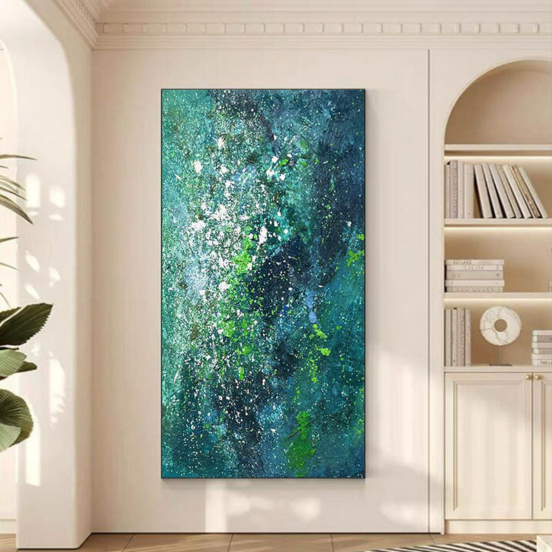 Abstract Ocean-Inspired Canvas Artwork
