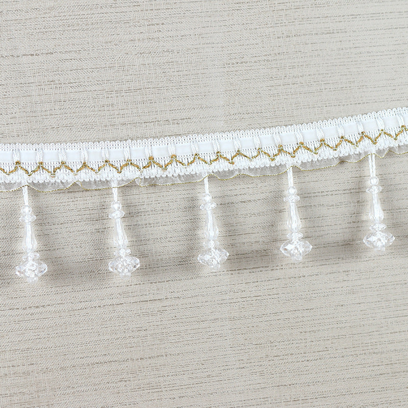 Decorative lace trim with pearls Acalora