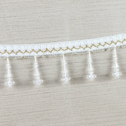 Decorative lace trim with pearls Acalora