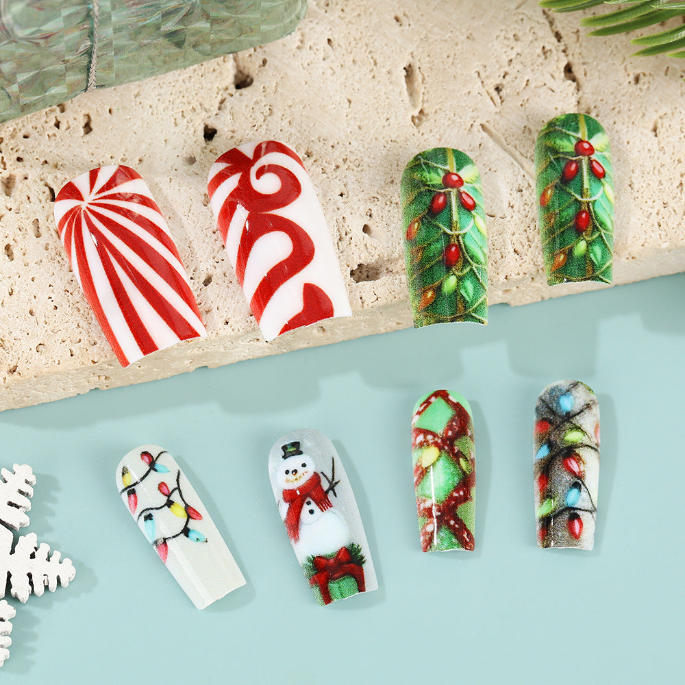 Creative Christmas Art Nails Set Acalora