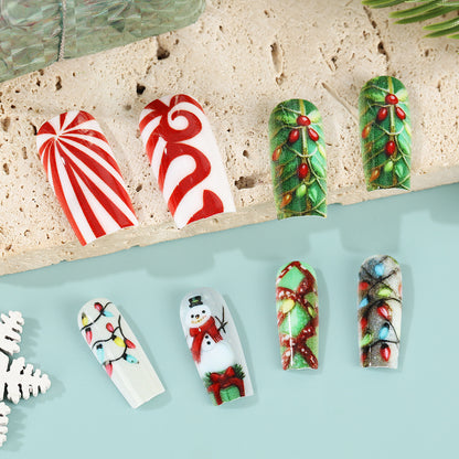 Creative Christmas Art Nails Set Acalora