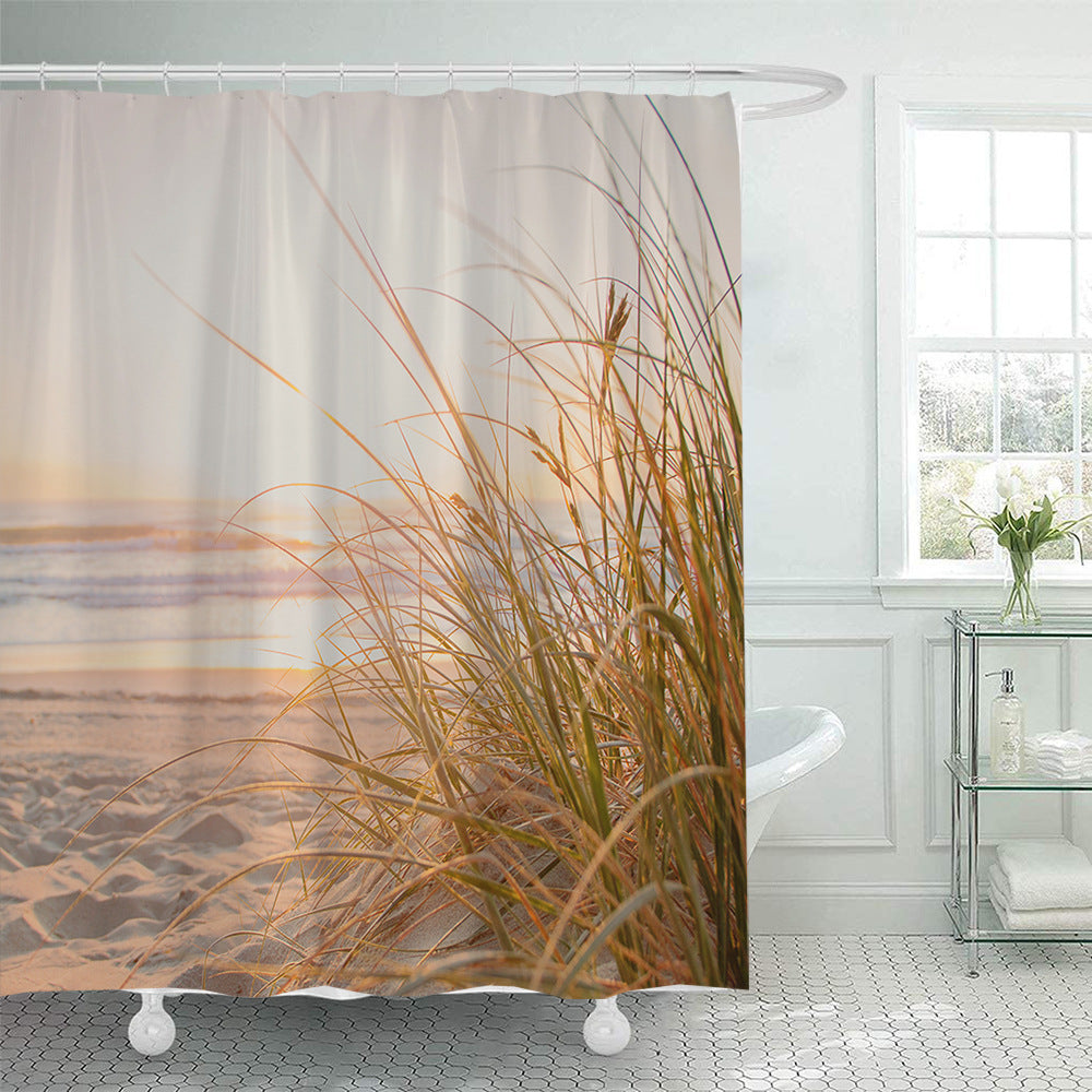 Floral Hydrangea Pattern Shower Curtain