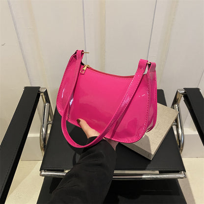 Chic Patent Leather Shoulder Bag Acalora