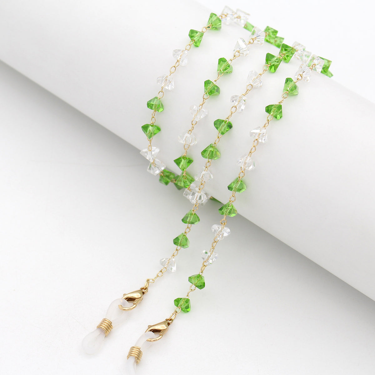Heart Shaped Beaded Eyewear Chain Acalora