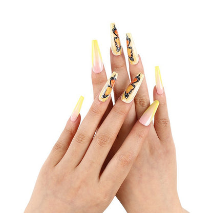 Art nails with butterfly motif Acalora