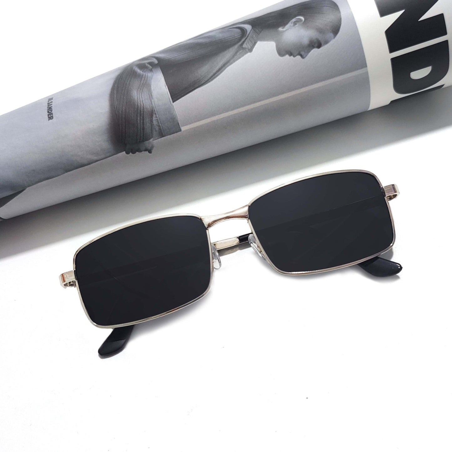 Men's fashionable rectangular sunglasses Bowlift