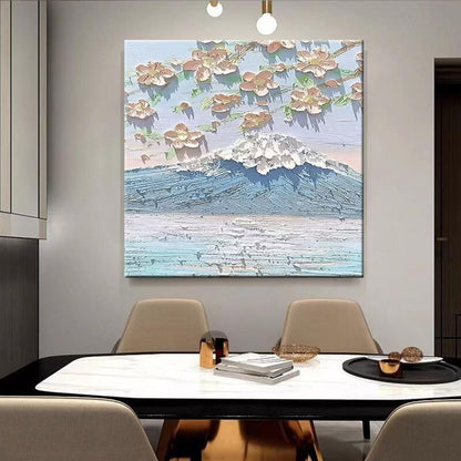Textured Floral Landscape Canvas Art