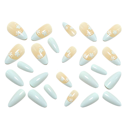 Artificial nails with protective and floral design Acalora