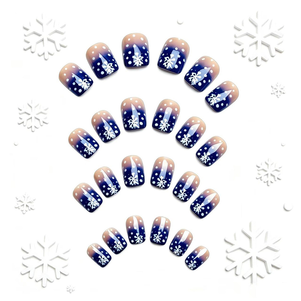 Seasonal Snowflake Nail Art Acalora