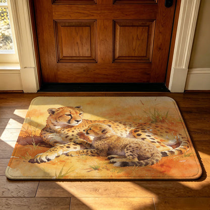 Unisex Geometric Technology-Themed Area Mat