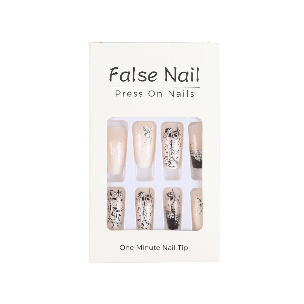 Artificial nails with elegant floral design Acalora