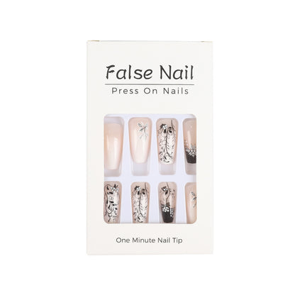 Artificial nails with elegant floral design Acalora