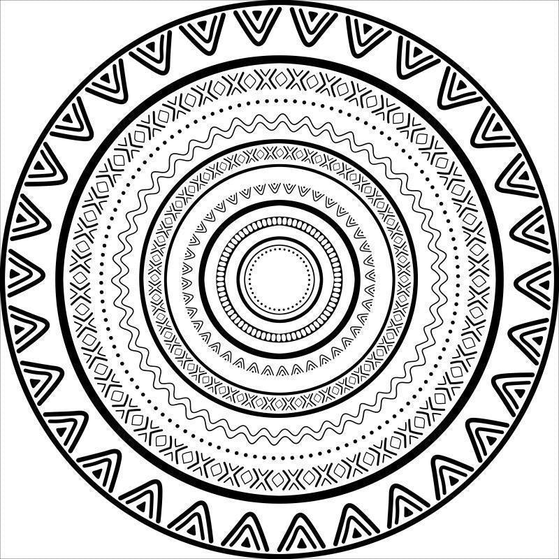 Intricate Mandala Design Area Mat