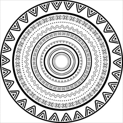 Intricate Mandala Design Area Mat