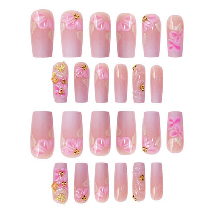 Floral Art Acrylic Press-On Nails Set Acalora