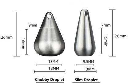 BowLift | Titanium Droplet Mini Pill Box - Waterproof Travel Case