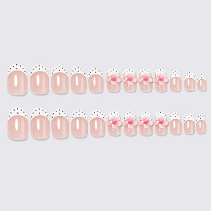 Detailed Floral Design Press-On Nails Acalora