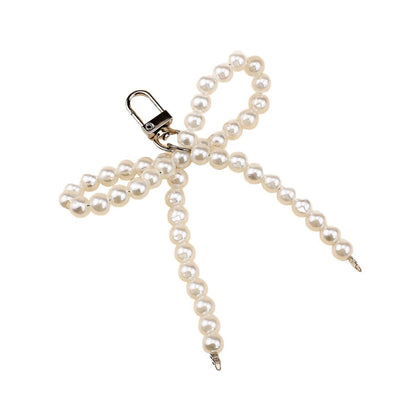Elegant Pearl Bow Brooch Acalora