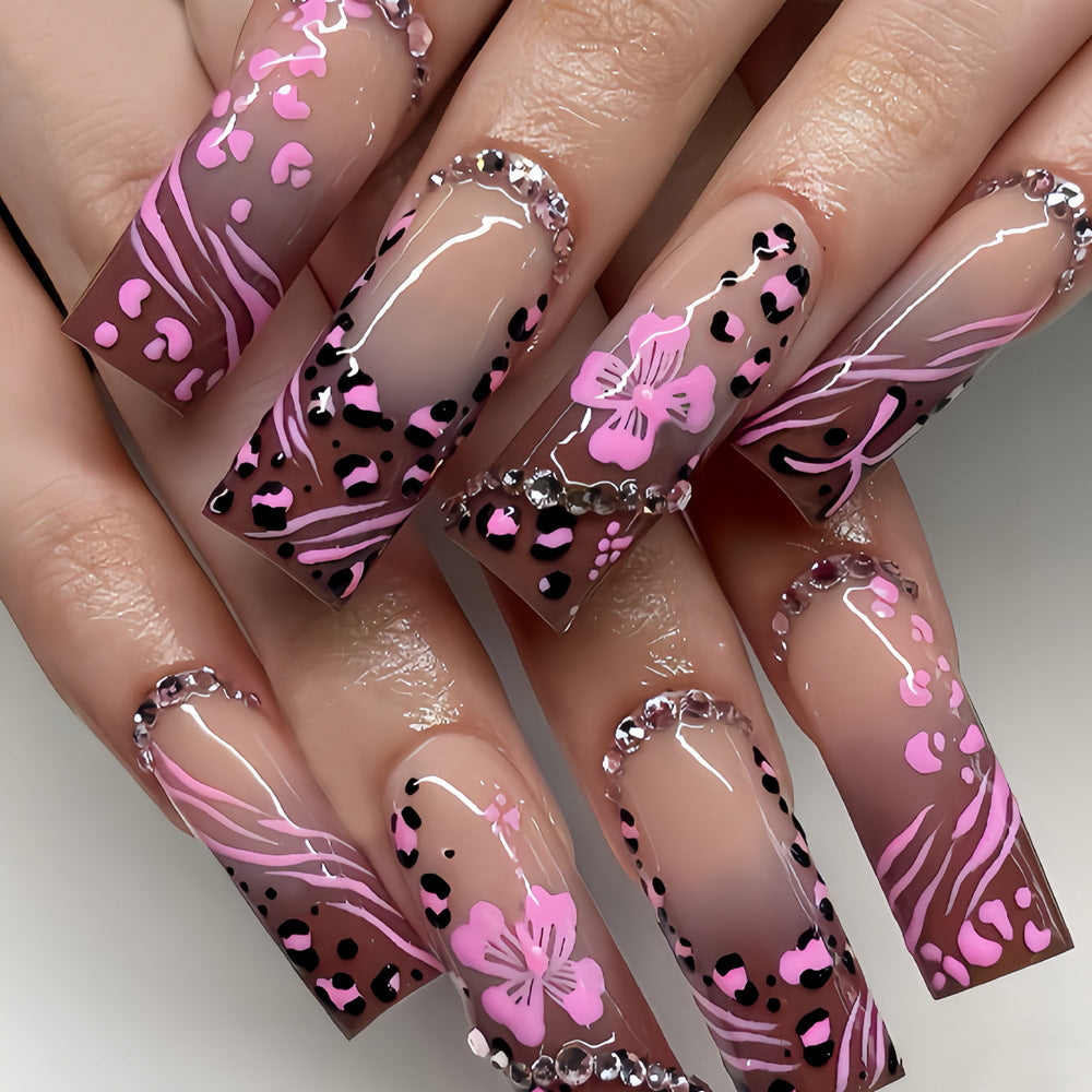 Artistic Press-On Nail Art Tips Acalora