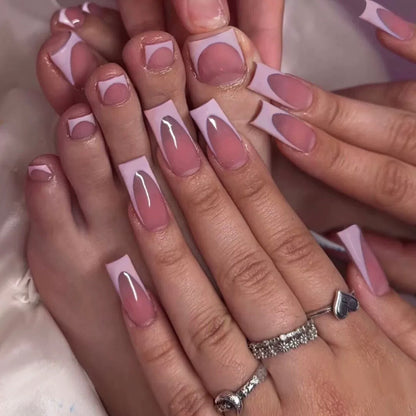 Stylish Press-On Nail Tips with Modern Design Acalora
