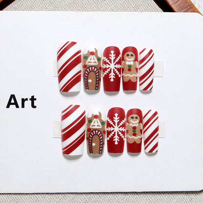 Creative nail art set with festive Christmas design Acalora