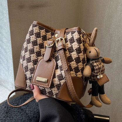 Stylish Knit Bucket Bag Acalora
