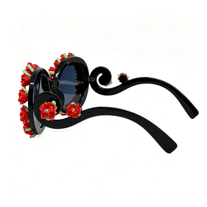 Women's sunglasses with floral design and unique frame accents Bowlift