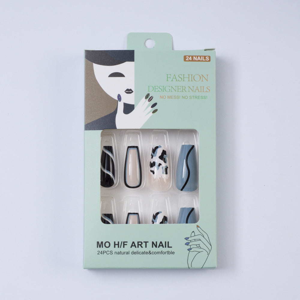 Artificial nails in modern animal pattern design Acalora