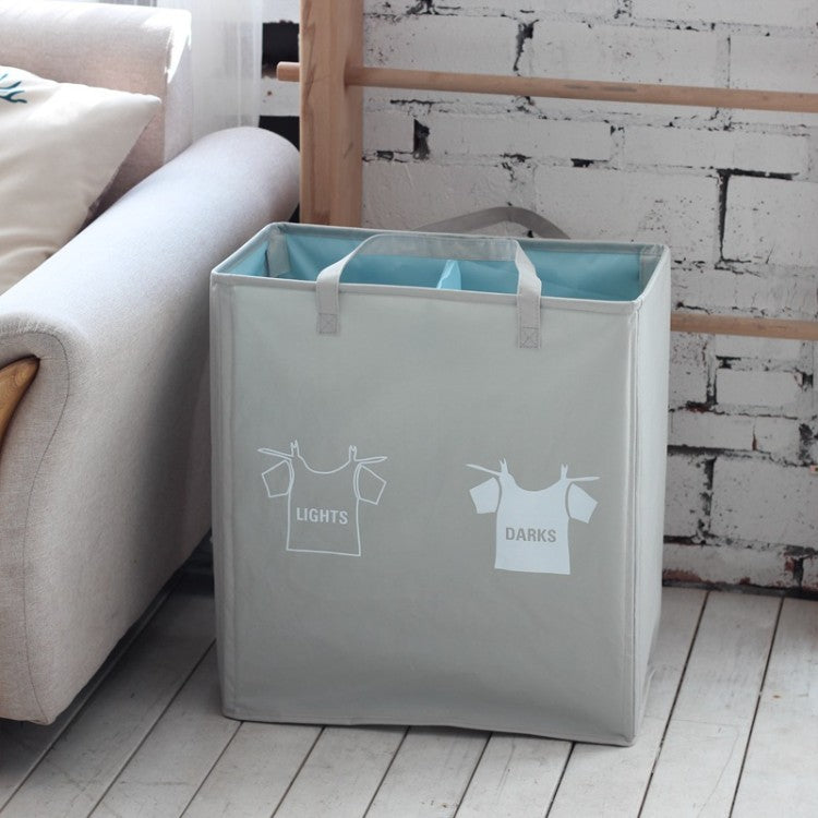 Laundry separator basket with handles and compartments Acalora