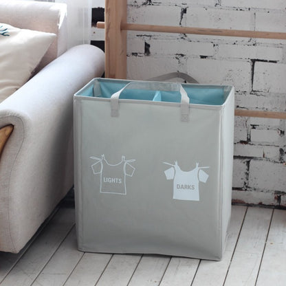 Laundry separator basket with handles and compartments Acalora