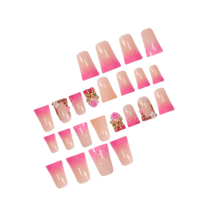 Artistic Floral Press-On Nail Set Acalora