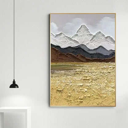 Textured Mountain Scenery Wall Art Decoration