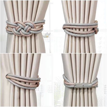 Decorative curtain tieback with braided design Acalora