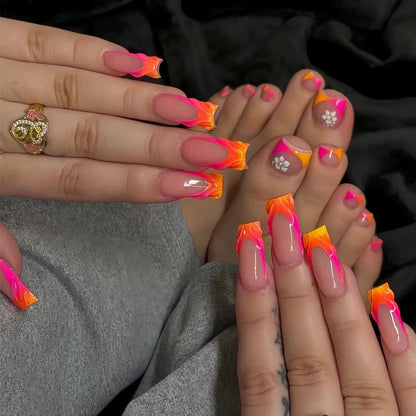 Artistic Gradient Nail Art Acalora
