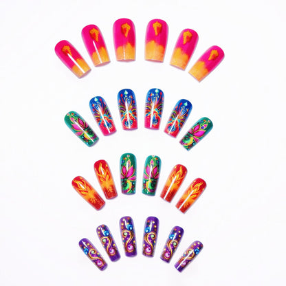 Artistic Bohemian-Inspired Nail Art Acalora