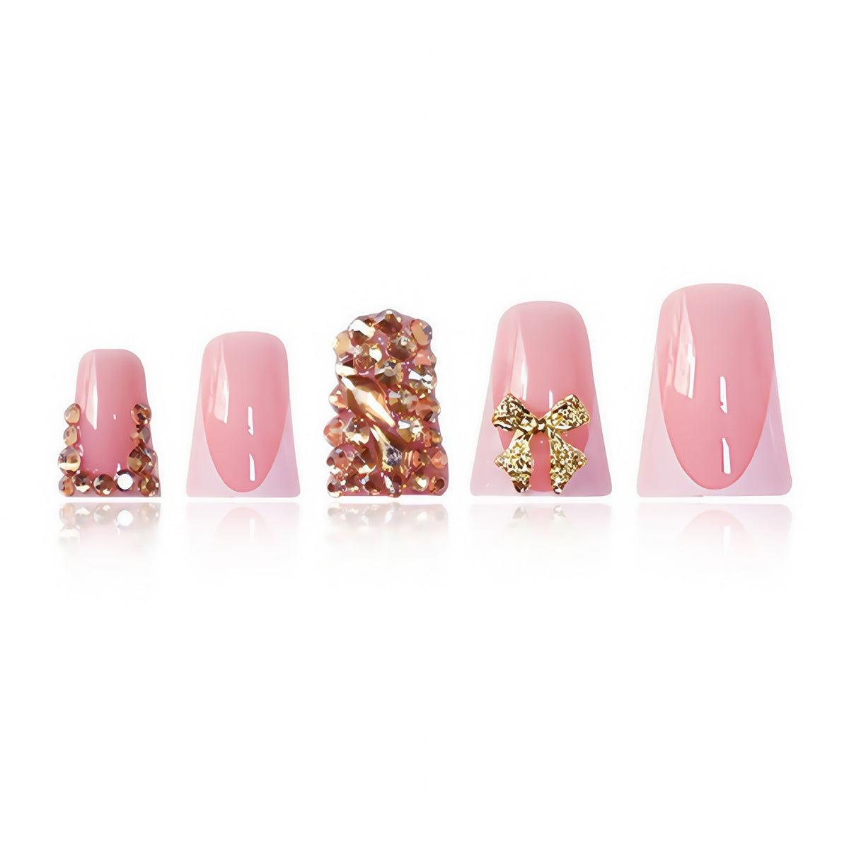Decorative Crystal-Embellished Nail Art Acalora