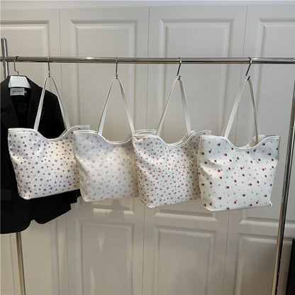 Floral Print Shopping Tote Bag Acalora