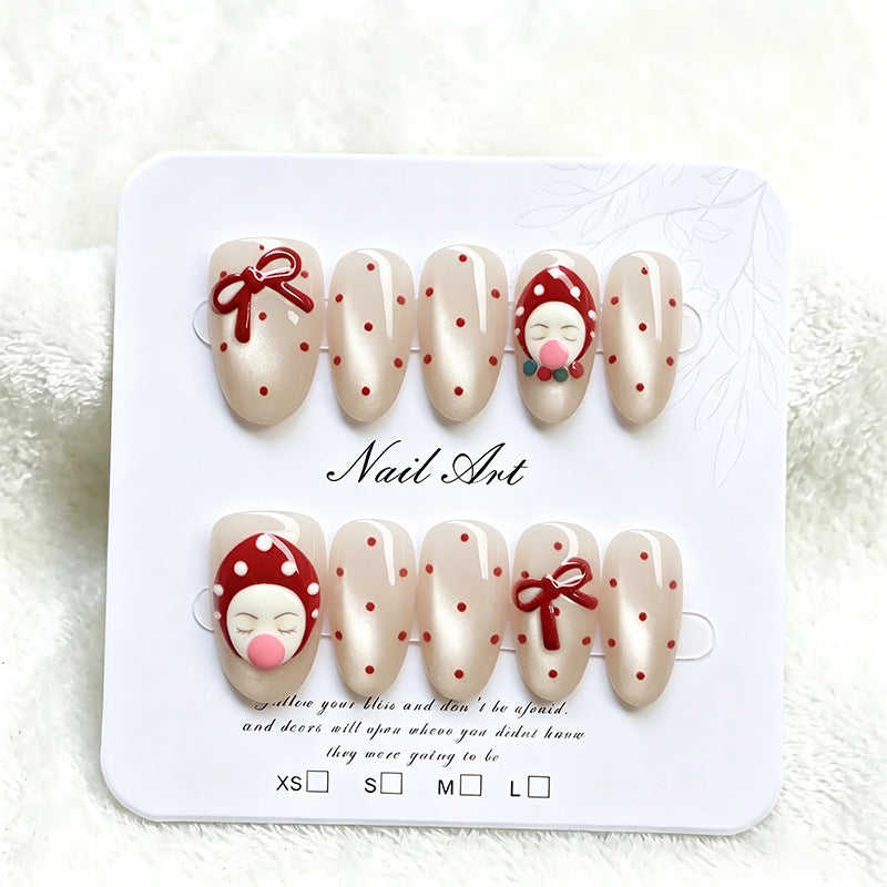 Festive Themed Press-On Nail Decor Acalora