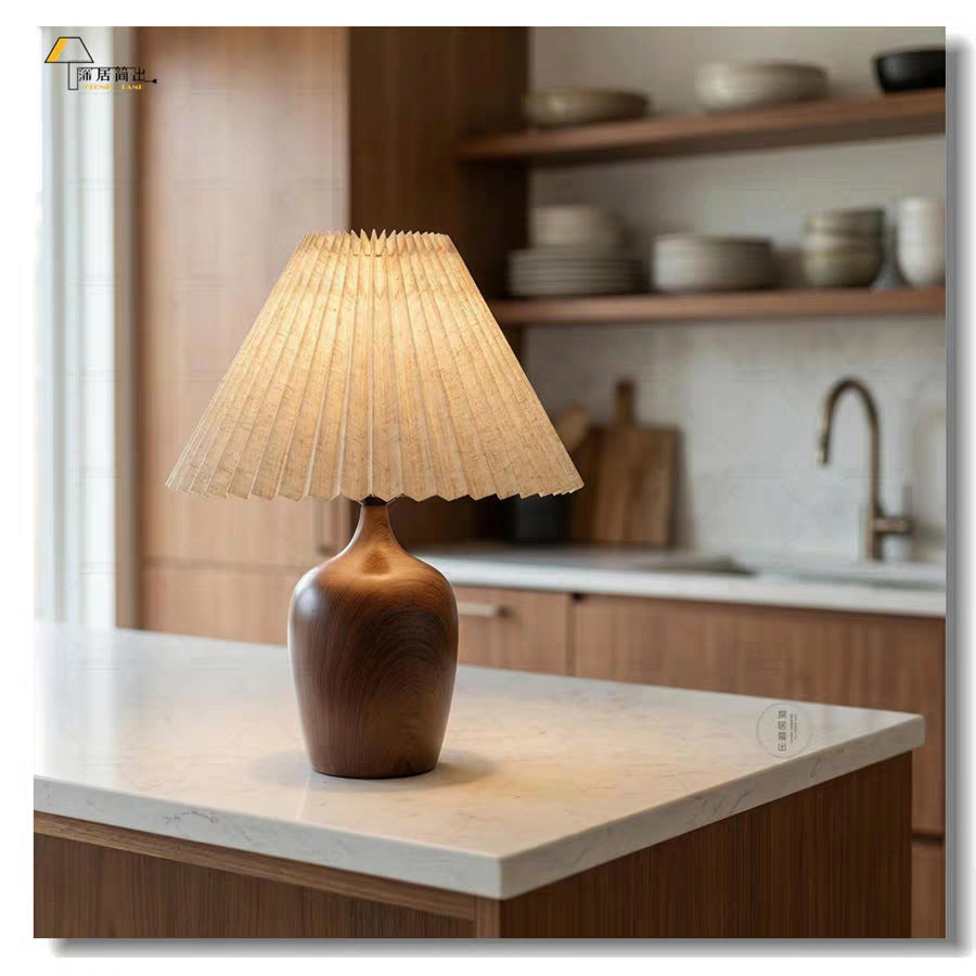 Modern Folded Paper Shade Table Lamp