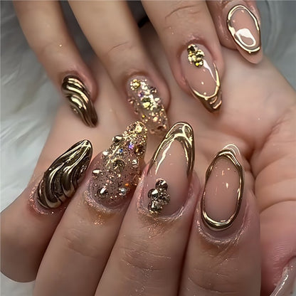 Glamorous 3D Decorative Press-On Nails Acalora