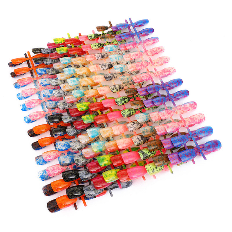 Luxury glitter design artificial nails Acalora