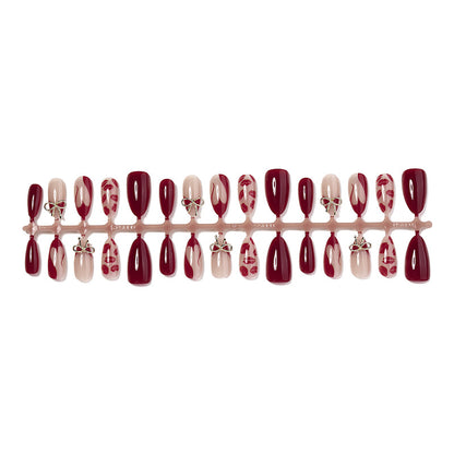 Detailed Decorative Press-On Nail Set Acalora