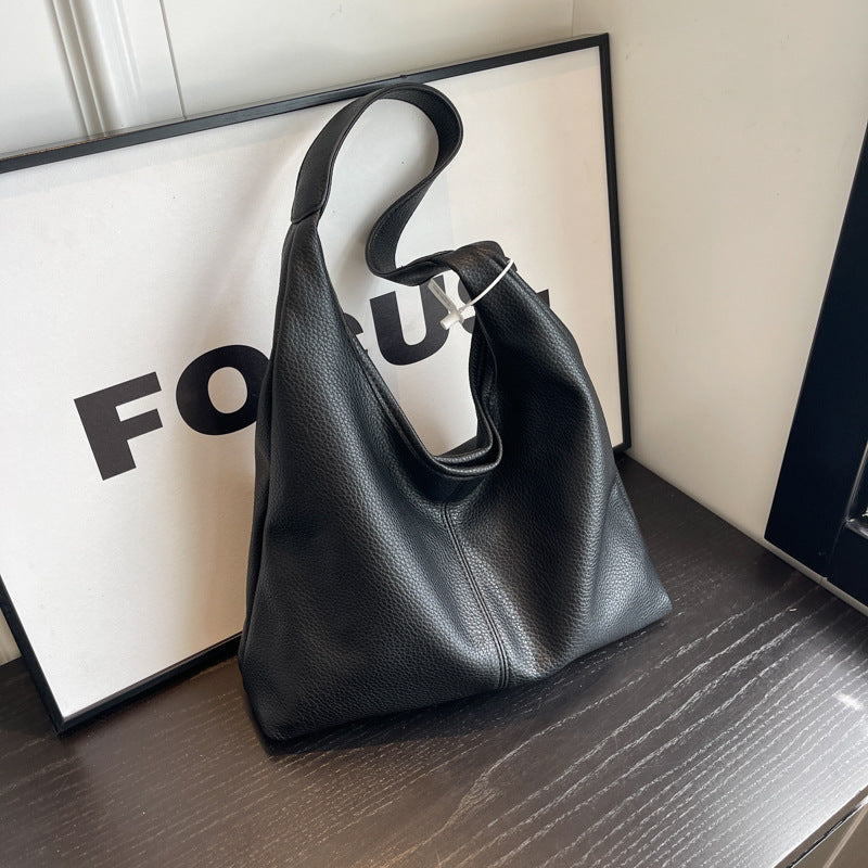 Textured Leather Hobo Bag Acalora