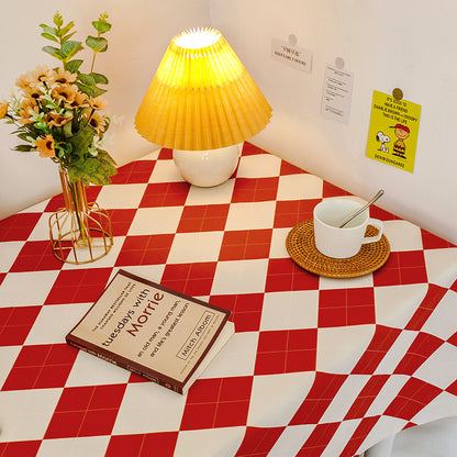 Checkered Pattern Dining Table Cloth