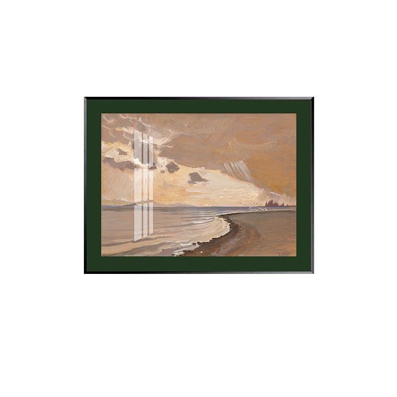 Framed Coastal Landscape Artwork