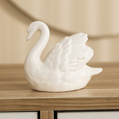 Elegant ceramic swan figure Acalora