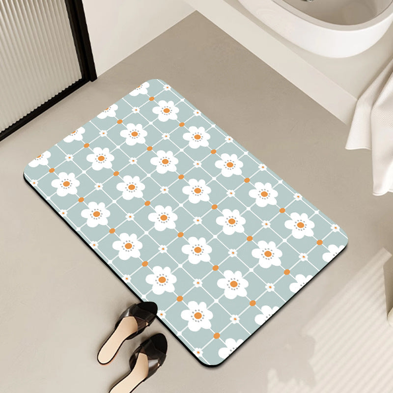 Geometric Pattern Decorative Floor Mat Acalora